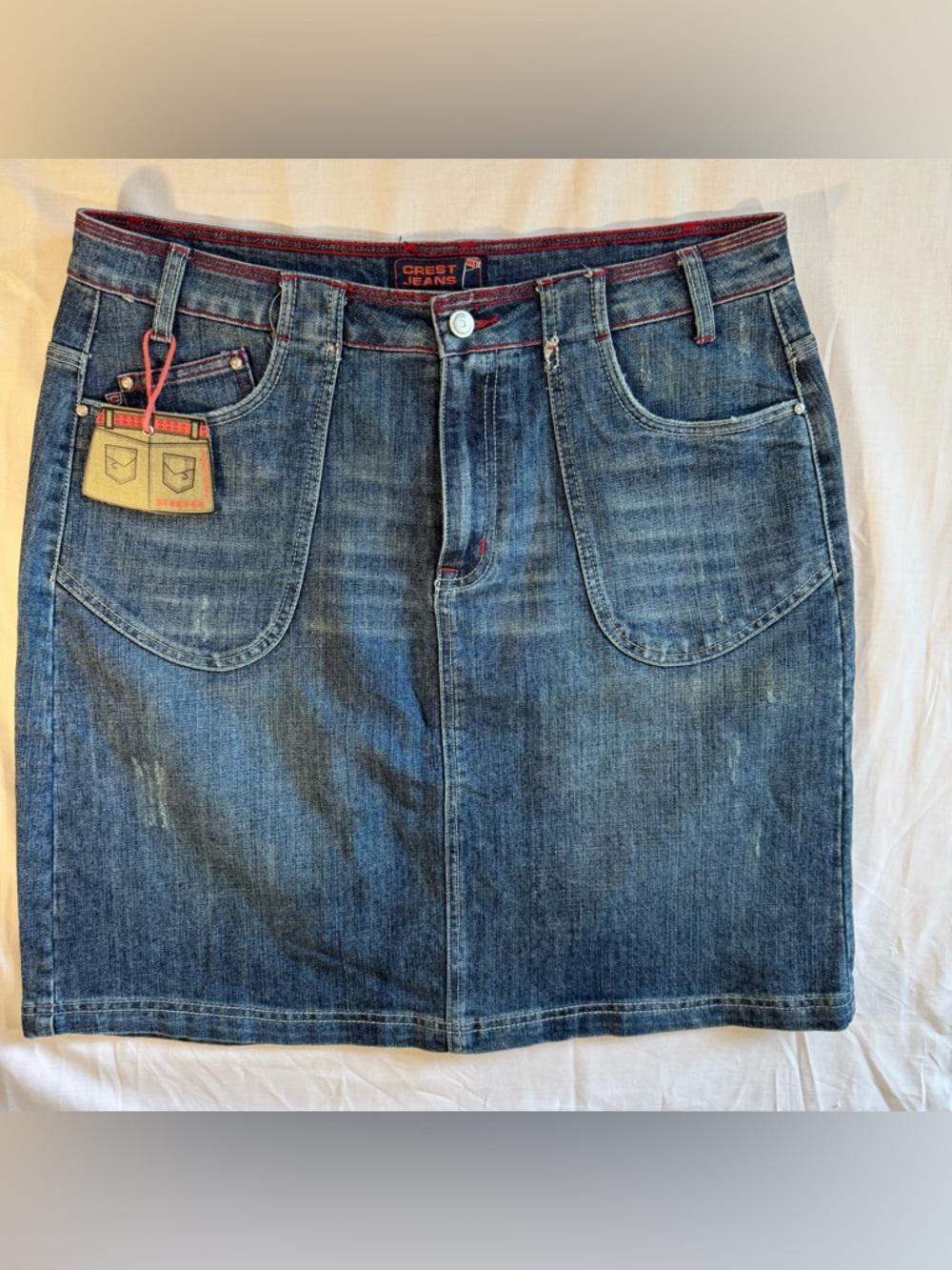 Crest Jeans denim mini skirt